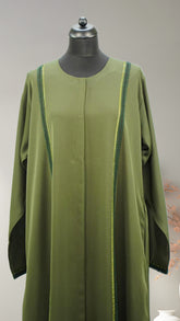 Classic Lace Work Abaya